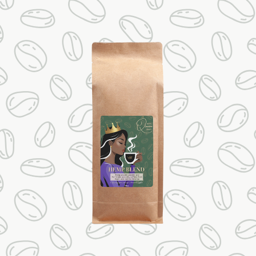 Hemp Coffee Blend - Medium Roast 16oz - Boss Queen Brew