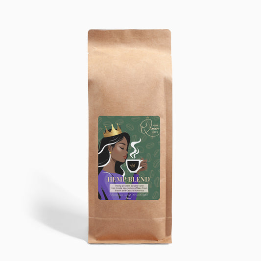 Hemp Coffee Blend - Medium Roast 16oz - Boss Queen Brew