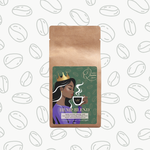 Hemp Coffee Blend - Medium Roast 4oz - Boss Queen Brew