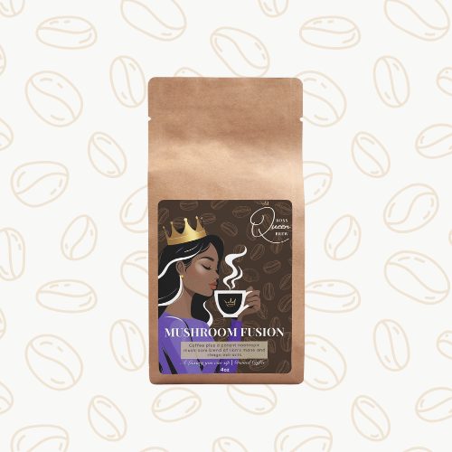 Mushroom Coffee Fusion - Lion’s Mane & Chaga 4oz - Boss Queen Brew